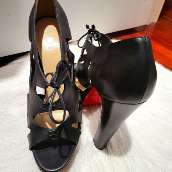 Christian Louboutin Fossil 140 Calf Stilletto Heel Sz 40.5 with Dust Bag - Picture 12 of 12